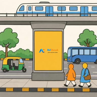 Metro pillar media placement example