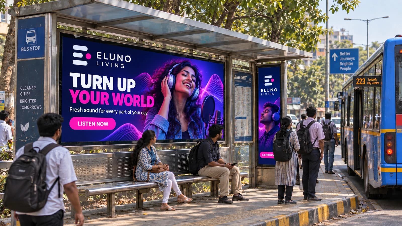 Model Bus Shelter — Gachibowli, Hyd Central University, Opp Gate, Towards Gachibowli Stadium — photo 2
