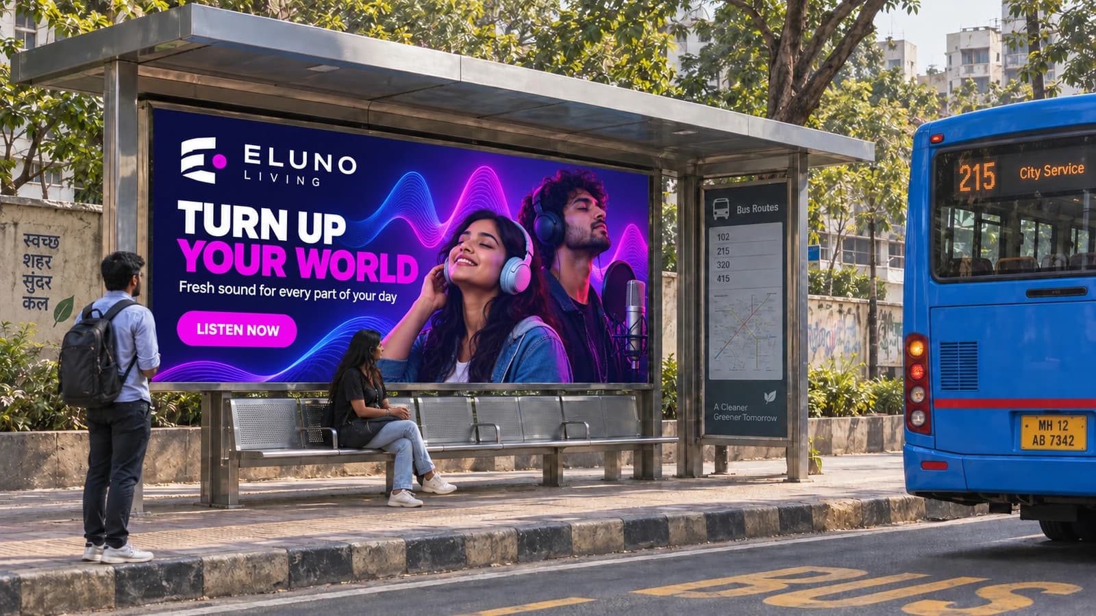 Bus shelters — representative advertising image
