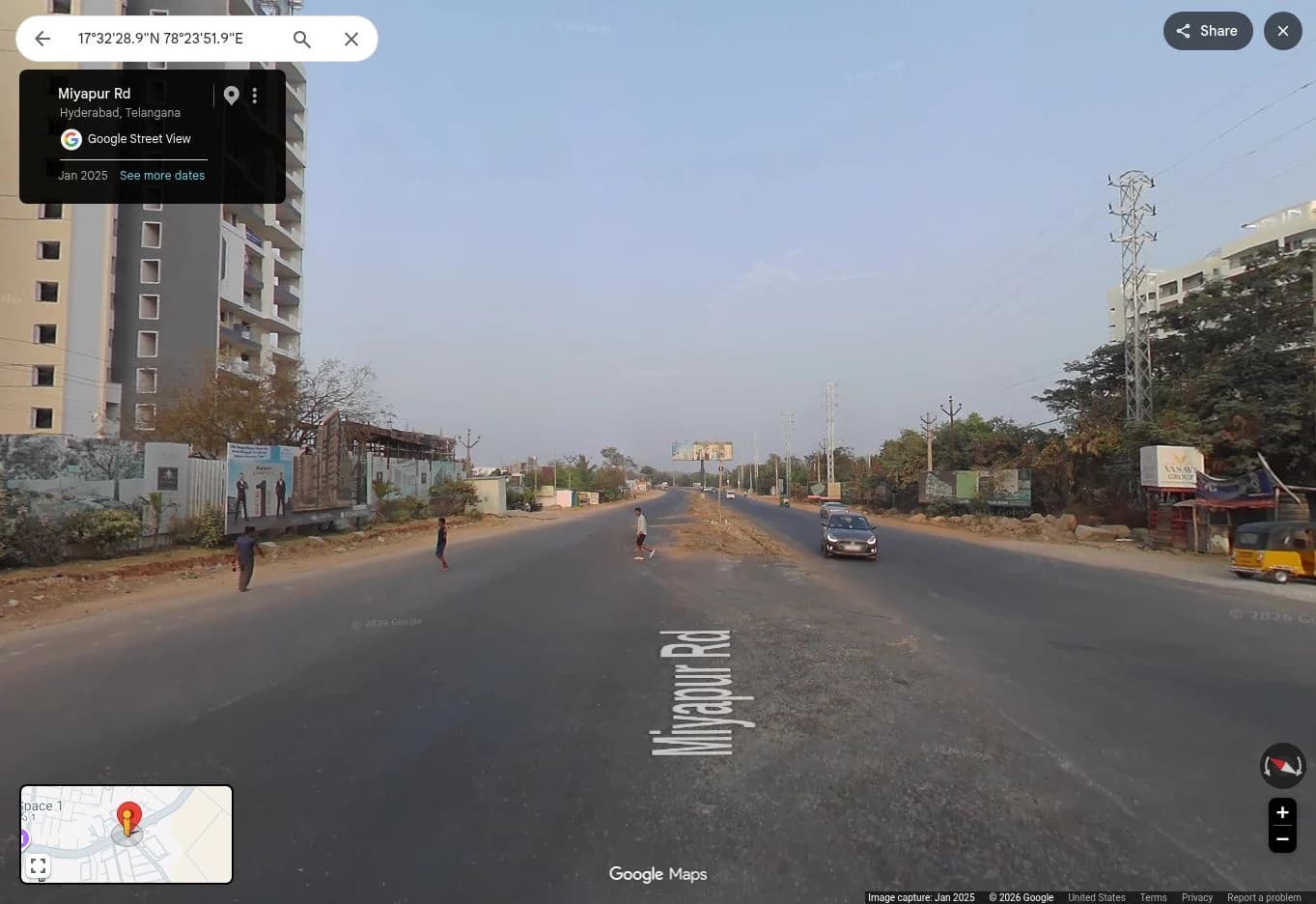 Bachupally Kaisar Nagar Kaman (Near Pragathi Nagar Kaman Bawarchi Hotel), Bachupally To Gandimaisamma Road